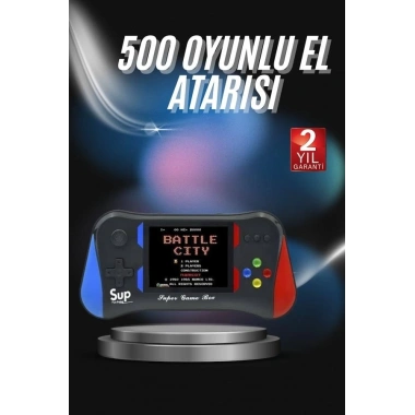 3.5 İnç 500ü 1 Arada Klasik Oyun Konsolu Nostalji Oyunlu Atari