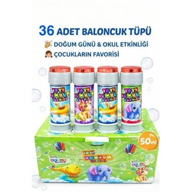 36 ADET BUMBUM BALONCUK KÖPÜK TÜPÜ (5468)