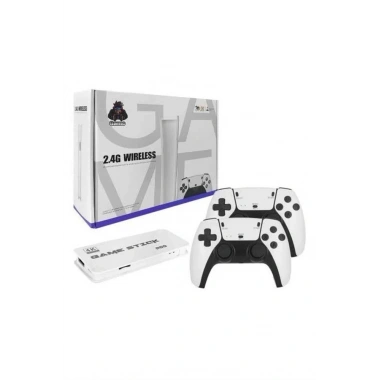 3D 4K 2000 Oyunlu Game Stick Oyun Konsolu Çift Konsol