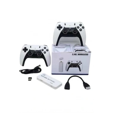 3D 4K 2000 Oyunlu Game Stick Oyun Konsolu Çift Konsol