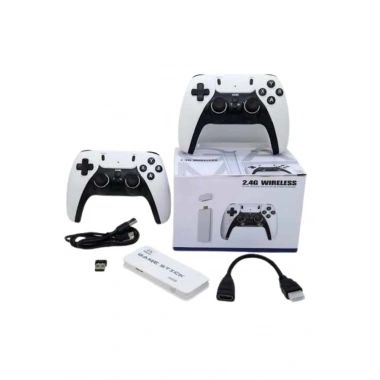 3D 4K 2000 Oyunlu Game Stick Oyun Konsolu Çift Konsol
