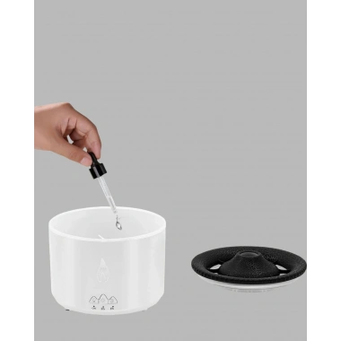 3D Alev Işıklı Aromaterapi Makinesi – 360 ml Su Kapasiteli Sessiz Difüzör
