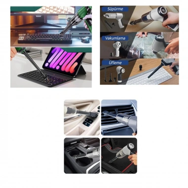3IN1 ÇEKME - ÜFLEME OTO - ARAÇ - EV EL TİPİ SÜPÜRGE USB ŞARJ MİNİ - TAŞINABİLİR0.4LT - 120W JB-107 (5468)
