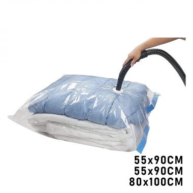 3LÜ SET  VAKUMLU  POŞET  HURÇ 2 ADET XL= 55X90CM + 1ADET XXL= 80X100CM  %75 YER TASARRUFU (5468)