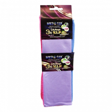 3LÜ - VİP SET MİKROFİBER BEZ 30X32CM. (5468)