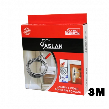 3MT X 6MM SUSTA SPRAL LAVABO - GİDER AÇAR (5468)