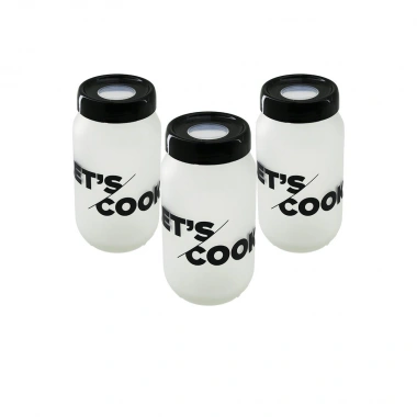 3PCS 100CC FLU SAKLAMA KABI - CAM KAVANOZ SET (5468)