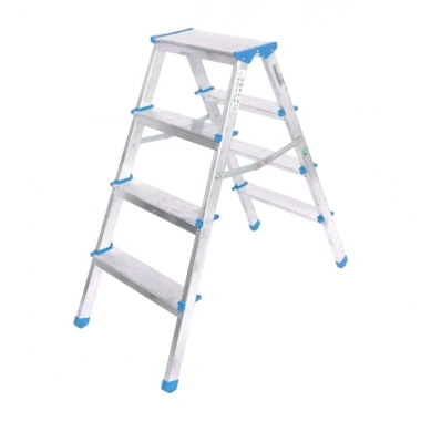 4+4 Çift Basamaklı Alüminyum Metal Merdiven
