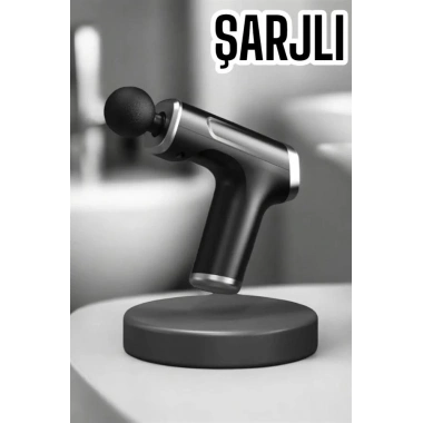 4 Başlıklı Darbeli Şarjlı Masaj Aleti Tabancası Kablosuz