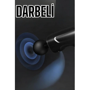 4 Başlıklı Darbeli Şarjlı Masaj Aleti Tabancası Kablosuz