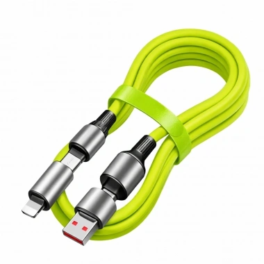 4-in-1 240W PD Hızlı Şarj Kablosu – Type-C Lightning Destekli PL-8632 (5468)