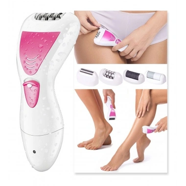 4 In 1 Su Geçirmez Epilasyon Aleti Epilatör Cihazı Tüy Alma Makinesi Topuk Törpüsü (5468)