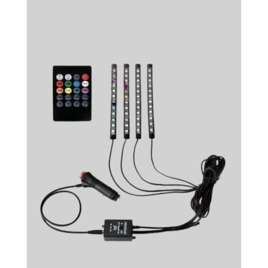 4 Parça RGB LED Araç İçi Aydınlatma Sistemi