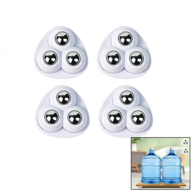 4 PCS 3 BİLYA TEKERLEKLİ MOBİLYA EŞYA TAŞIMA APARATI 360 DERECE (5468)
