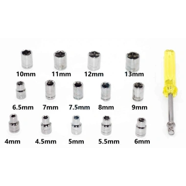 40 PARÇA  LOKMA TAKIMI PLASTİK KUTULU COMBINATION SOCKET WRENCH SET (5468)