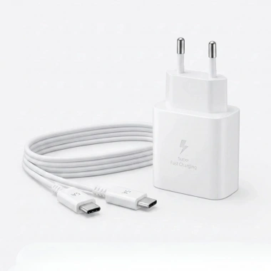 45W Süper Hızlı Şarj Adaptörü USB-C PD 3.0 PPS Fast Charger + 5A Type-C to Type-C Kablo (5468)