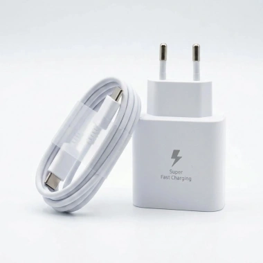 45W Süper Hızlı Şarj Adaptörü USB-C PD 3.0 PPS Fast Charger + 5A Type-C to Type-C Kablo (5468)