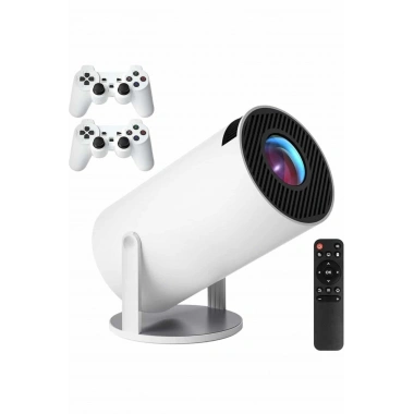 4K Wireless Çift Kollu Kumandalı Oyun Projeksiyonu Retro Video Oyunu