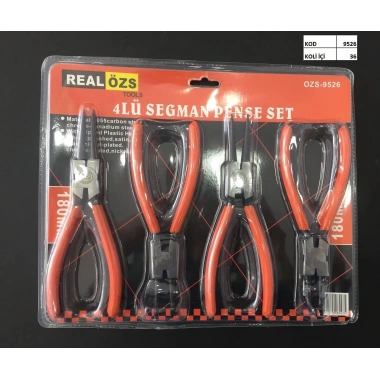 4’lü Takım Segman Pense Seti