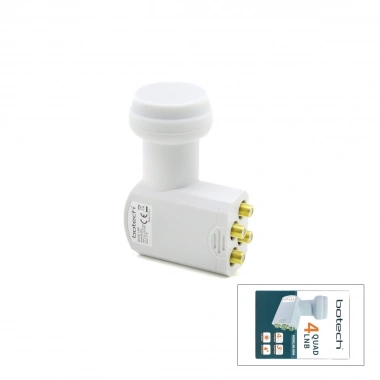 4LÜ UYDU LNB UNIVERSAL QUAD FULL HD - 3D - 0.1DB RLE-400 (5468)