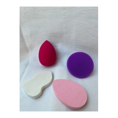 4’lü Yumuşak Cilt Makyaj Süngeri Seti