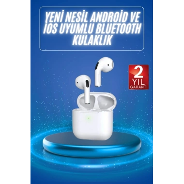 4.Nesil Bluetooth Kulaklık Yüksek Ses Kaliteli Dokunmatik Kontrol Özellikli