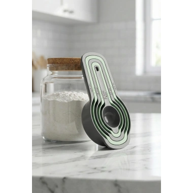 5li Ölçekli Ölçü Kaşığı Ve Kabı Seti (8 cm x 14,5 cm x 3,5 cm)