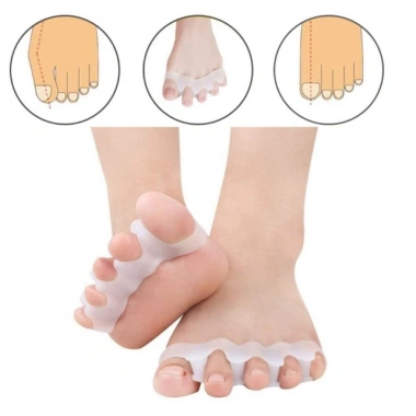 5 Parmak Ayıran Geçmeli Makara Beyaz Renk (5468)