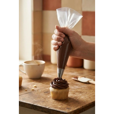 50 Adet Tek Kullanımlık Şeffaf Krema Sıkma Torbası Seti