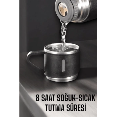 500 ml Kapasiteli Taşınabilir Basınçlı Termos Seti Günlük Kullanım için İdeal