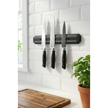 55 cm Şerit Mıknatıslı Bıçak Tutucu – Mutfak Duvar Askısı, Bıçak Organizeri