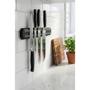 55 cm Şerit Mıknatıslı Bıçak Tutucu – Mutfak Duvar Askısı, Bıçak Organizeri