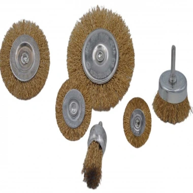 6'lı Pimli Tel Fırça Seti Pas Yağ Kir Boya Yapışkan Çözücü (5468)