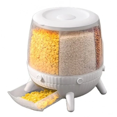 6 Bölmeli 360 Derece Dönebilen 6 Lt Bakliyat Organizeri (5468)