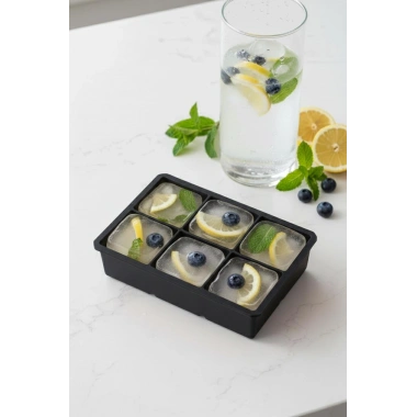 6 Hazneli Silikon Buz Kalıbı & Çok Amaçlı Buzluk Ve Dondurucu Organizeri 11x16 cm