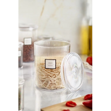 6lı Barok Yuvarlak Büyük Kavanoz Seti & Saklama Kabı & Erzak Kabı (6*2000 ML)