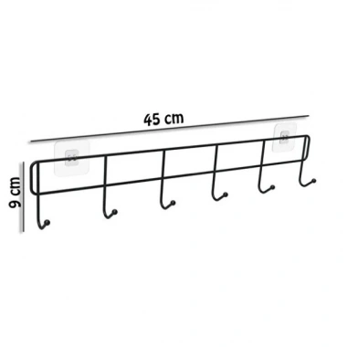 6lı Yapışkanlı Kapı Arkası Askı