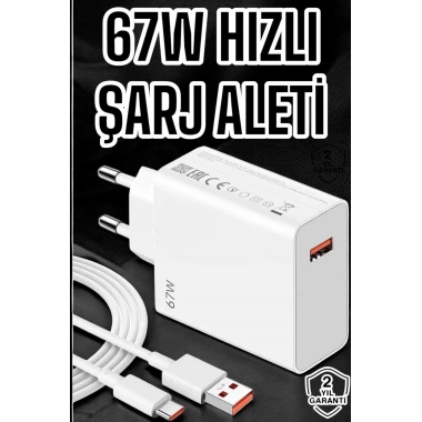 67W Şarj Aleti Turbo Hızlı Type-C Şarj