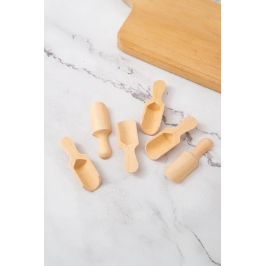 6’lı Ahşap Baharat Kaşığı