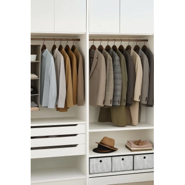 6’lı Ahşap Görünümlü Askı Kahve 44 cm