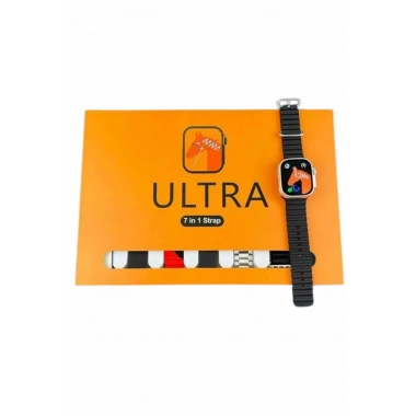 7 Kordonlu Akıllı Saat Plastik Kordon Hasır Kordon Çelik Kordon