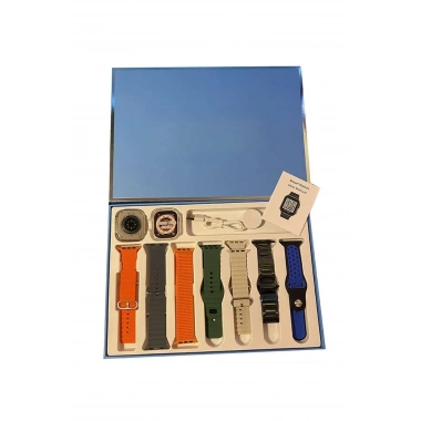 7 Kordonlu Unisex Akıllı Saat Çoklu Kordon Seçeneği Amoled Ekran