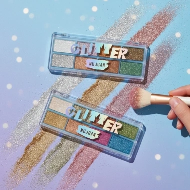 8 Renk Yaz Glitter Far Paleti - 2li Set