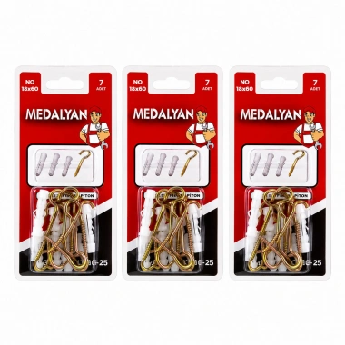 84 ADET 18X60 AÇIK PİTON DÜBELLİ 12X7PCS (5468)