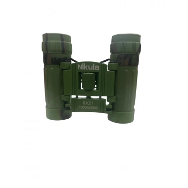 8x21 Dürbün Kamuflaj Av Dürbünü 56m/1000m Kauçuk Kaplama