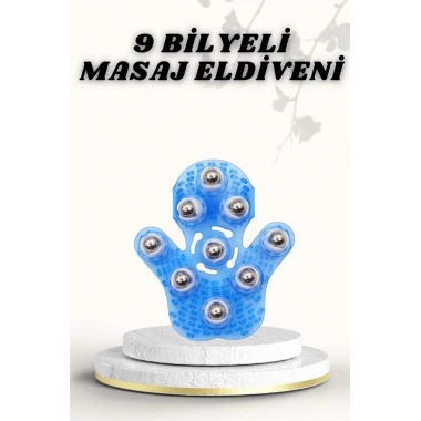 9 Bilyeli Masaj Eldiveni Giyilebilir Plastik Vücut Sıkılaştırıcı