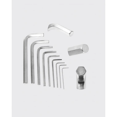 9 Parça Kısa Tip Alyan Seti Isıl İşlemli Profesyonel Kullanım