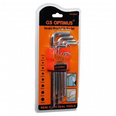 9 PARÇA  KROM UZUN - DÜZ ALYAN 180MM (5468)