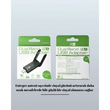 AC1200 USB WiFi Adaptör