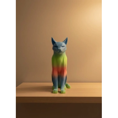 Açık Rainbow Kedi Biblo Modern Salon ve Raf Dekoru